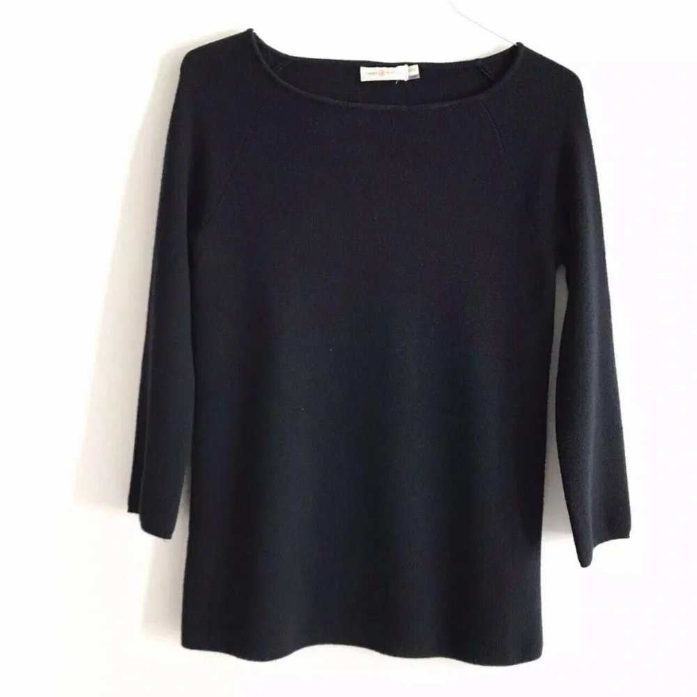 Tory Burch | Rylie Womens Side Zip Wool Sweater